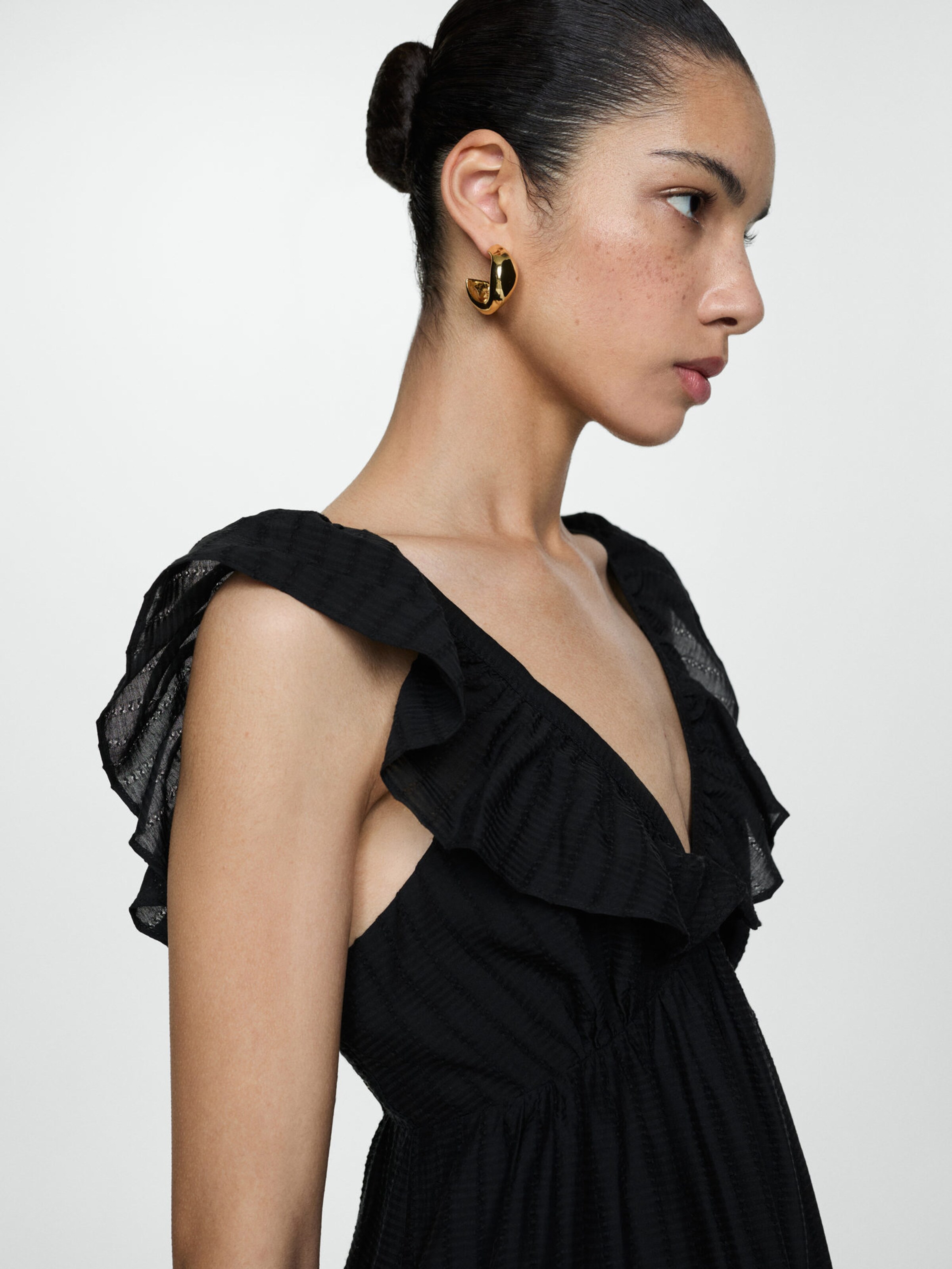 Zwarte jurk mango new arrivals