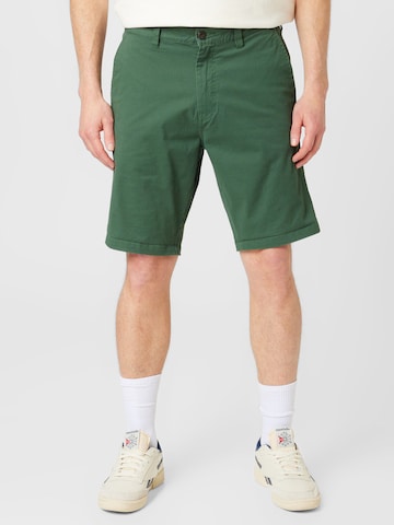 Iriedaily Normální Chino kalhoty 'Love City' – zelená: přední strana