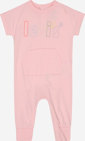 Levi's Kids Dungarees in Pink: front