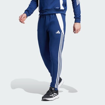 ADIDAS PERFORMANCE Tapered Sporthose 'Tiro 24' in Blau: predná strana