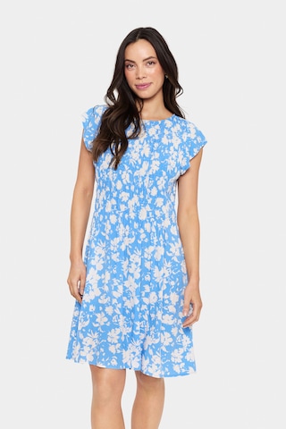 SAINT TROPEZ - Vestido em azul: frente