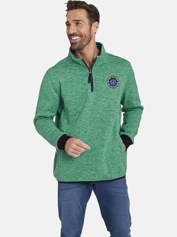 Sweat-shirt 'Ohlsen' Jan Vanderstorm en vert : devant