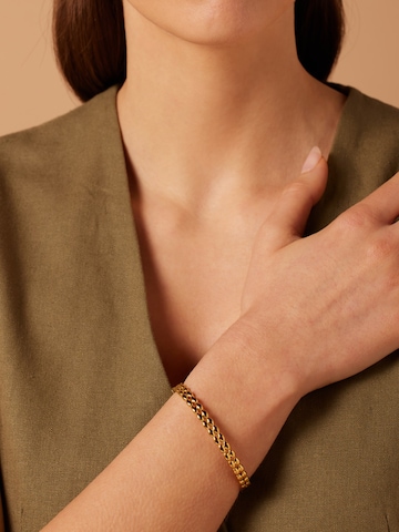 Lucardi Bracelet 'Moderner Look' in Gold: front