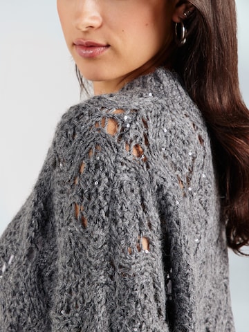 Pull-over 'Ajour Sequince' Rich & Royal en gris