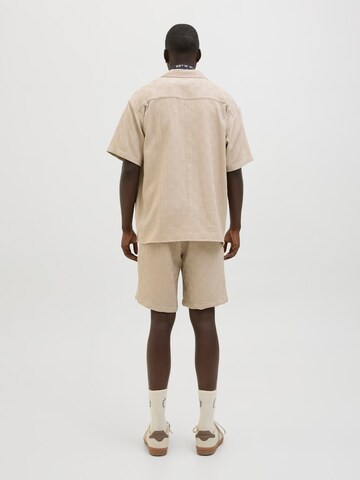 JACK & JONES Comfort fit Overhemd 'JJEMatteo' in Beige