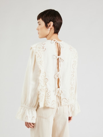 TOPSHOP Bluse i beige