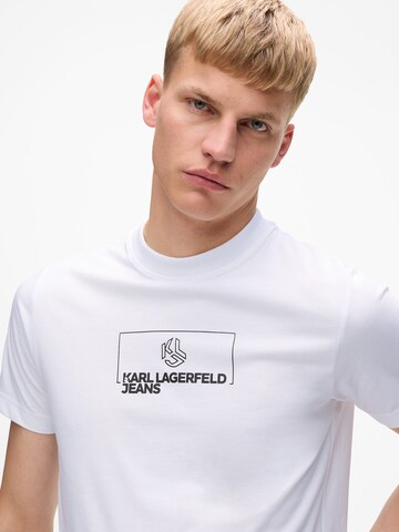 KARL LAGERFELD JEANS T-shirt i vit