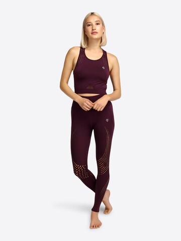 Skinny Leggings 'Tiffany' di OCEANSAPART in rosso