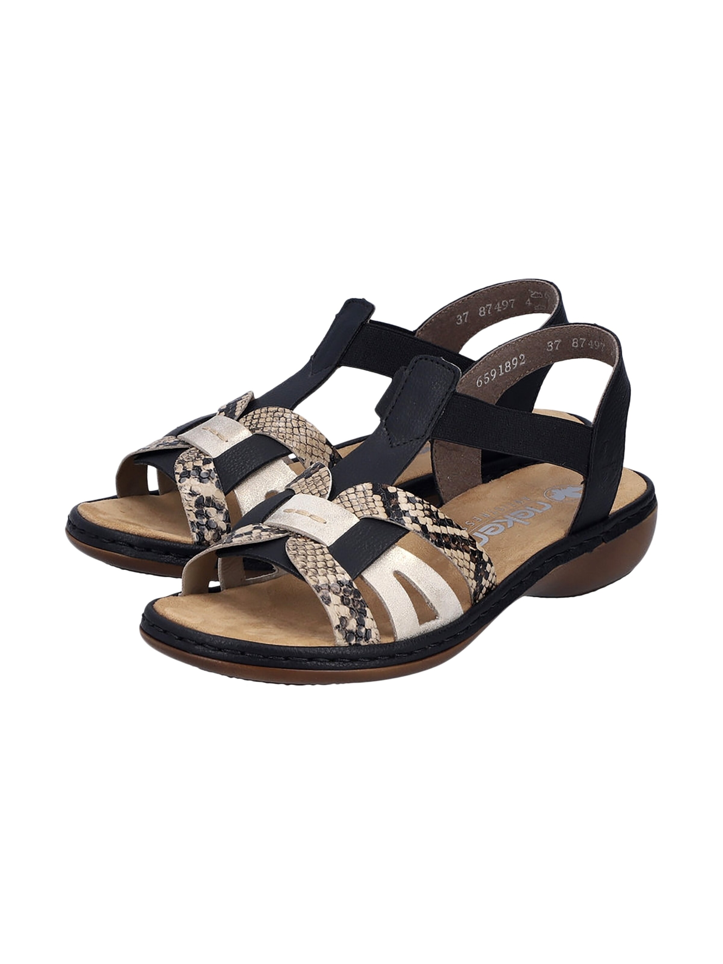Rieker - Sandalias en negro
