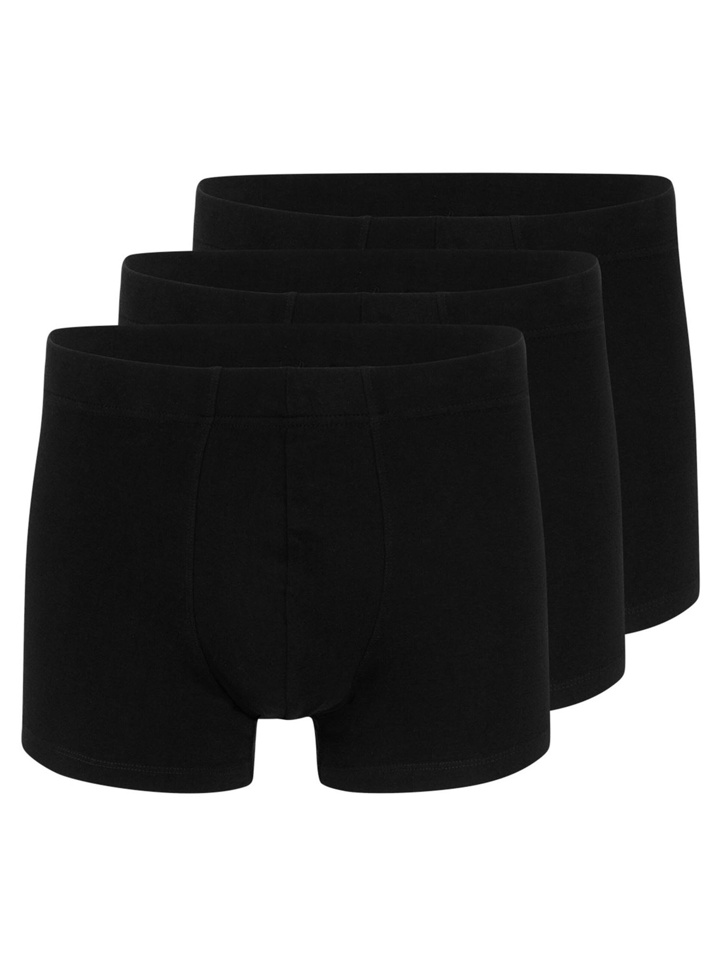 Almonu Boxer shorts 'Cotton' in Black: front