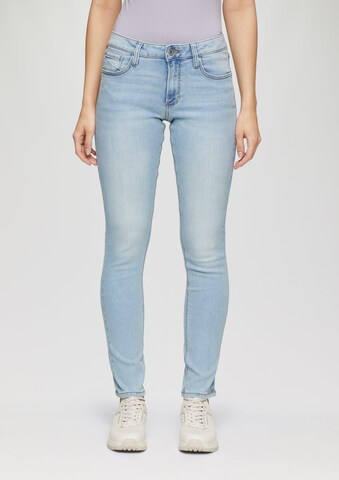 QS Slimfit Jeans in Blauw: voorkant