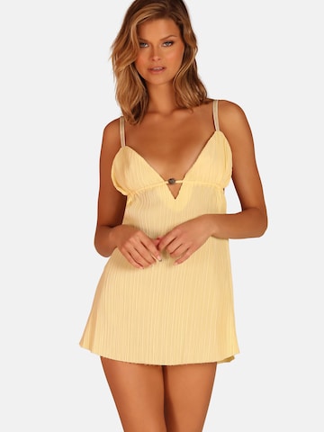 Chemise de nuit 'DAISY' OW Collection en jaune : devant