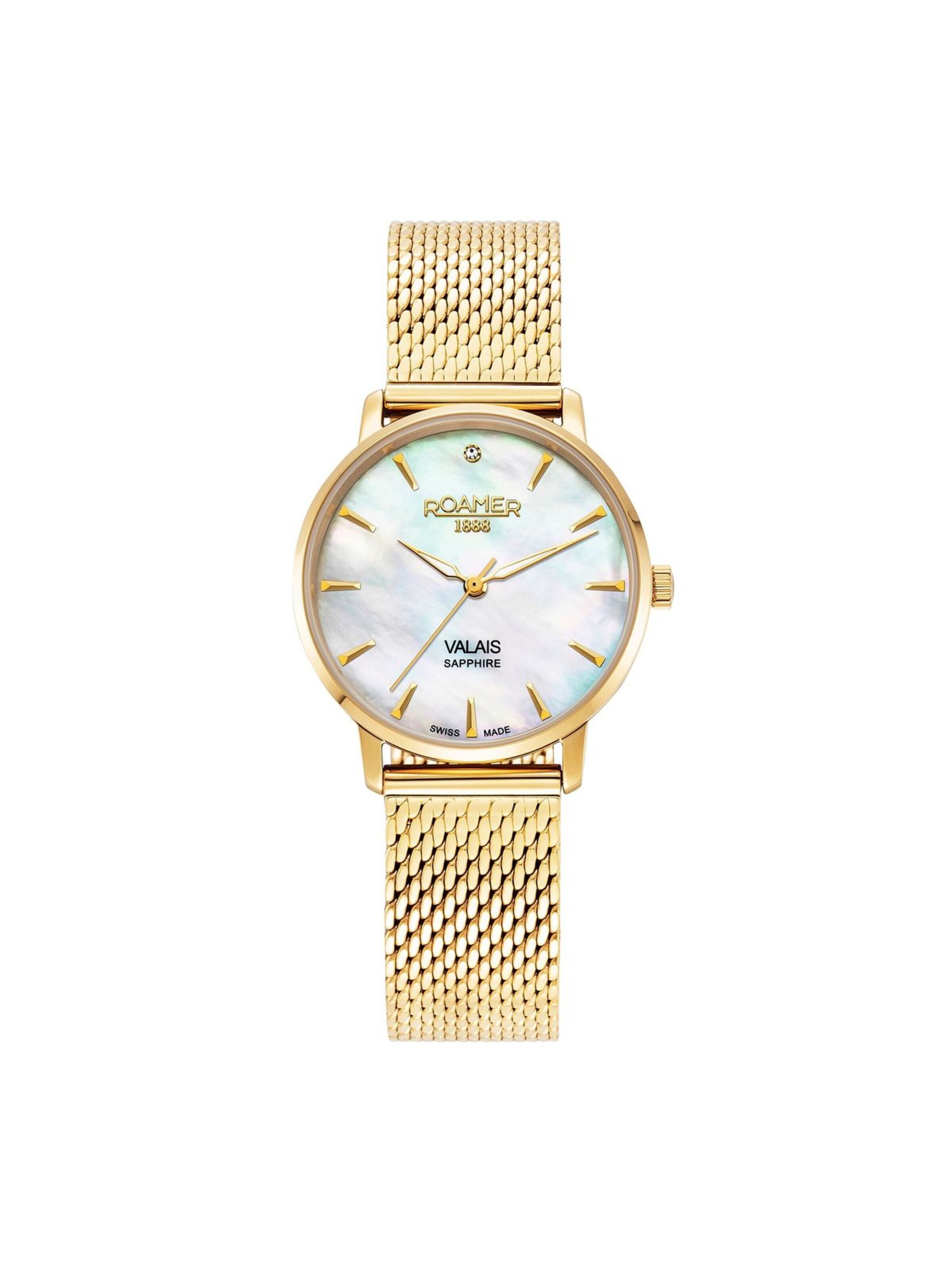 Montre à affichage analogique 'Roamer - Date watch Valais Ladies Interchangeable Box Set - Quartz  - Watch case width: 32 mm' Roamer en blanc