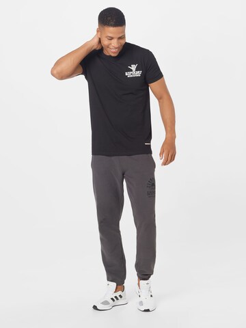 Superdry Tapered Broek 'La Beach' in Grijs