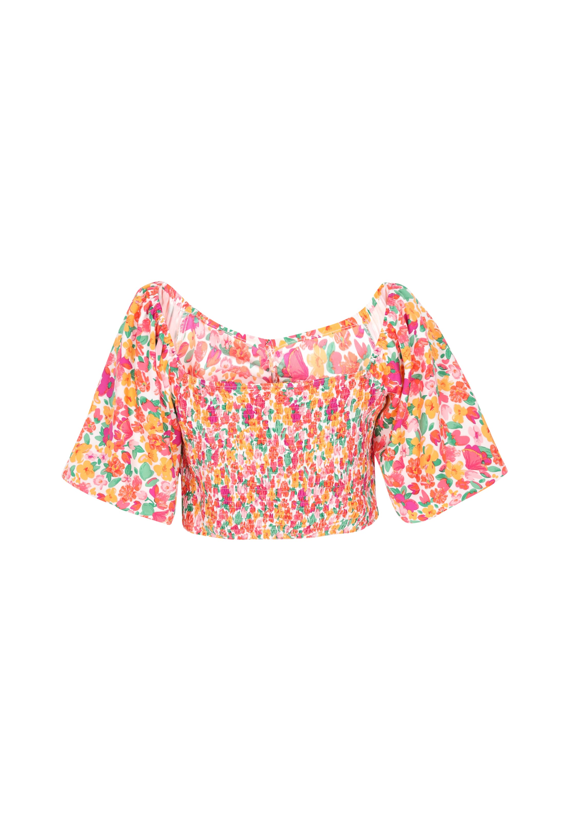 swirly Футболка 'Spring Summer' в Красный