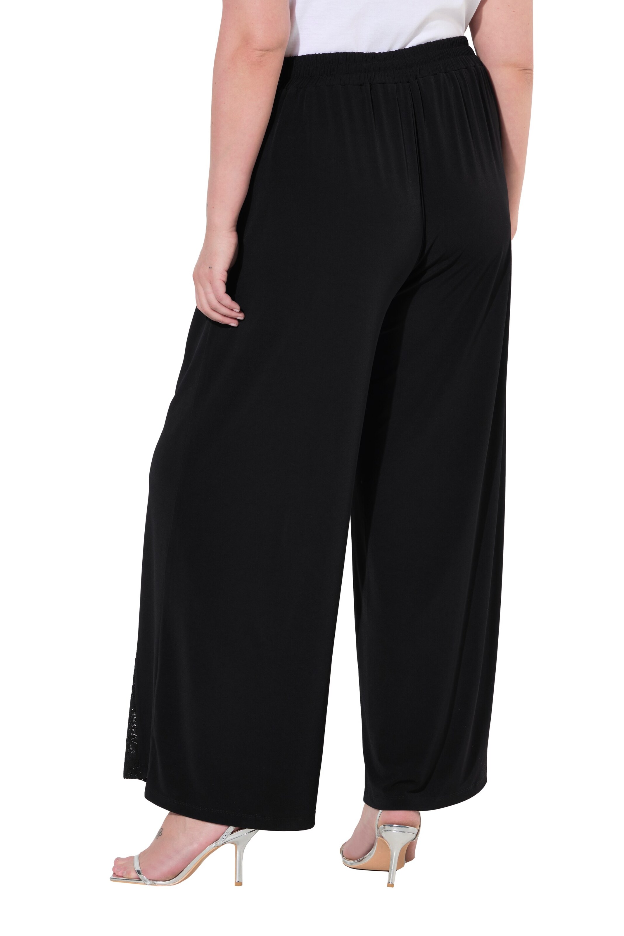MIAMODA Flared Trousers in Black