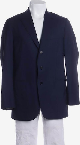 Caruso Suit Jacket in M-L in Blue: front