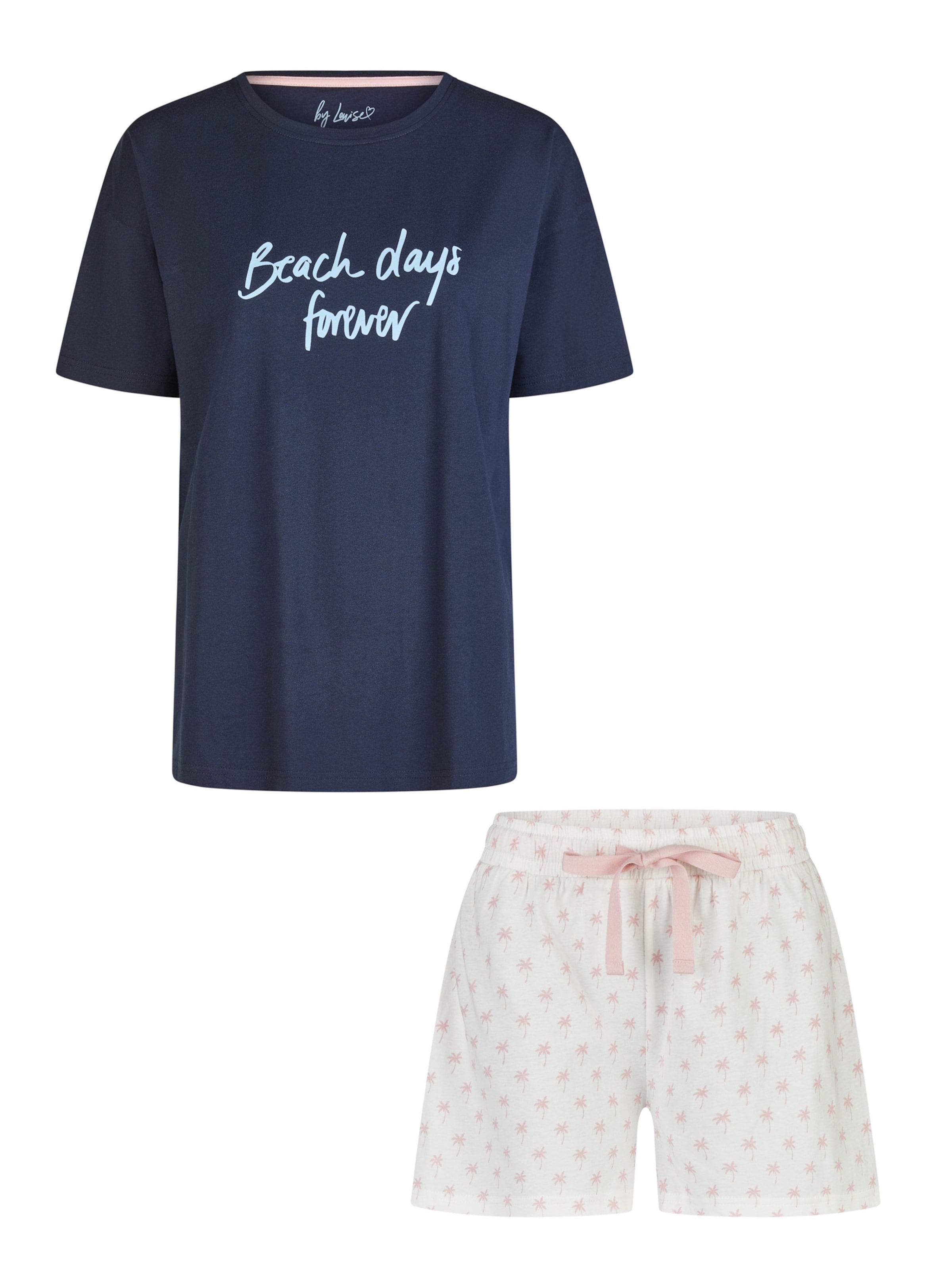 By Louise Pyjama in Blauw: voorkant