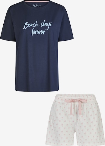 By Louise Pyjama in Blauw: voorkant