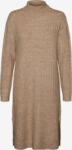 VERO MODA Knitted dress 'LULU' in Brown: front