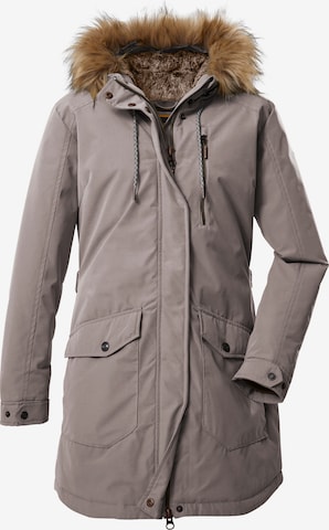 G.I.G.A. DX by killtec Outdoor Coat 'GW 7' in Beige: front