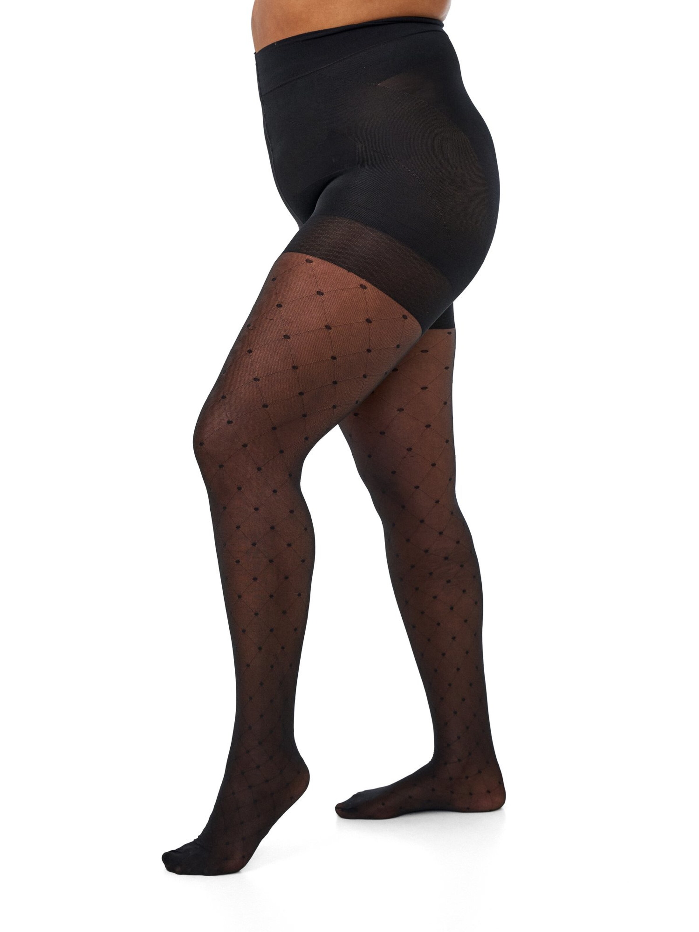 Zizzi Tights 'TIGHTS' in Black: front