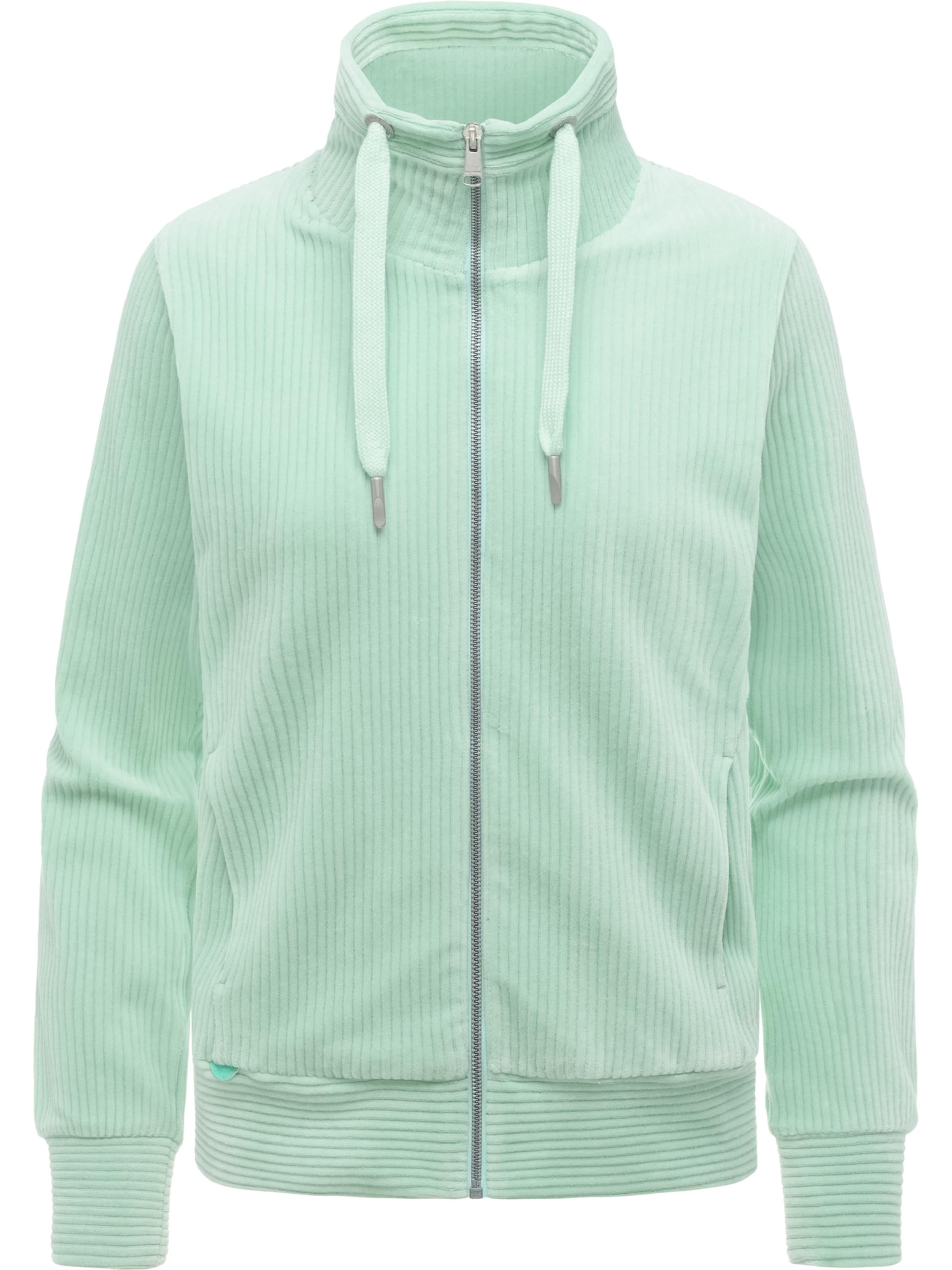 Veste de survêtement 'Ronette' Ragwear en vert : devant