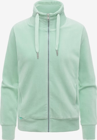 Veste de survêtement 'Ronette' Ragwear en vert : devant