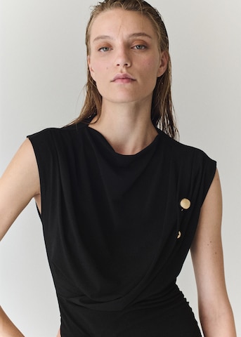 MANGO Kleid 'LLUC' in Schwarz