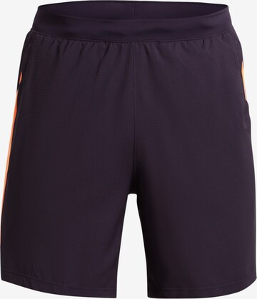 UNDER ARMOUR Workout Pants in Purple: front