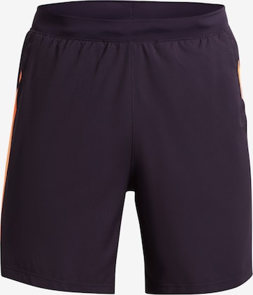 UNDER ARMOUR Regular Workout Pants in Purple: front