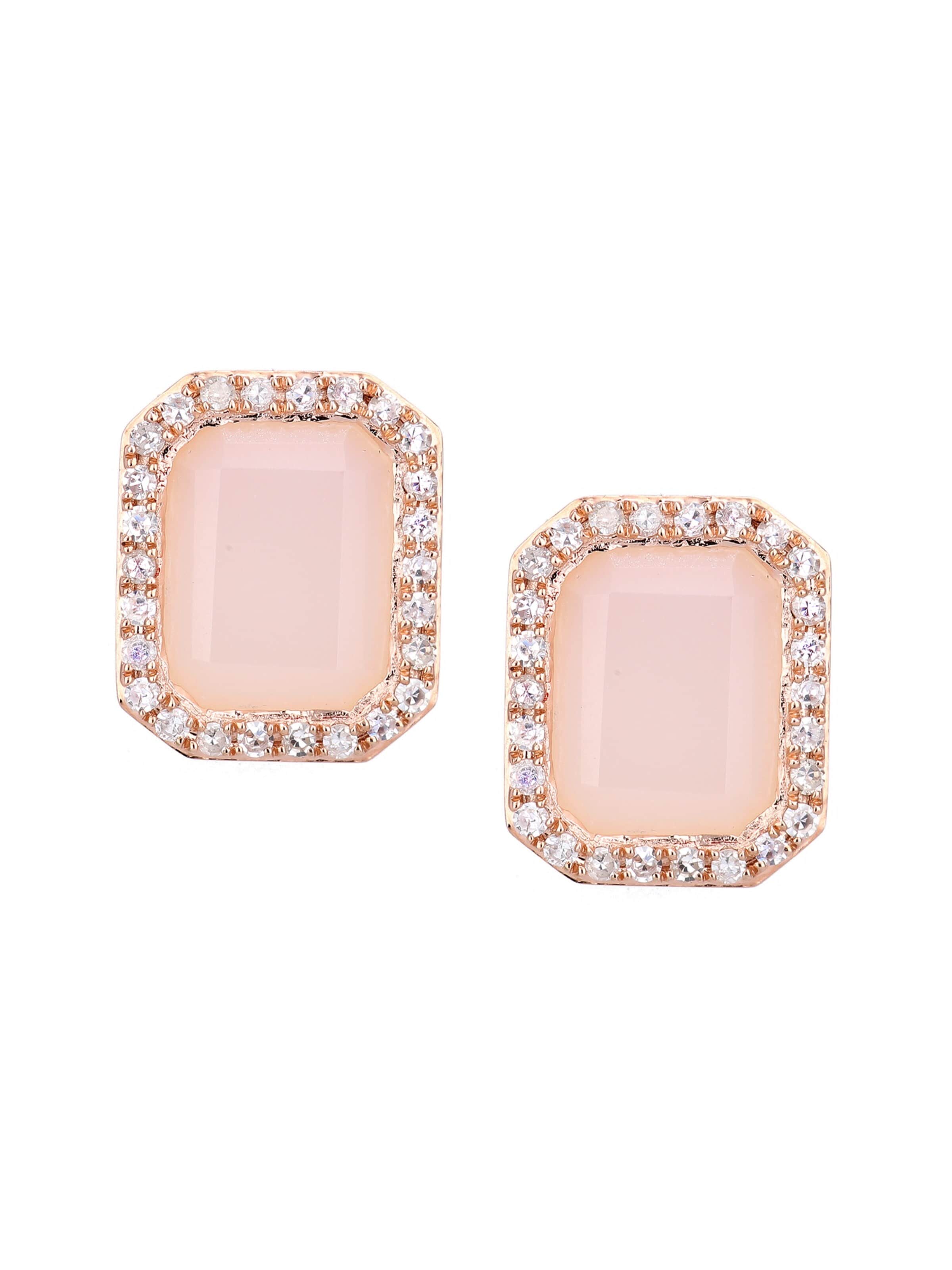 DIAMANT LETERNEL Earrings in Pink: front