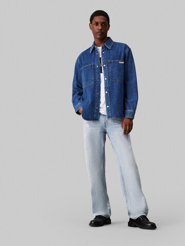 Calvin Klein Jeans Regular fit Overhemd in Blauw