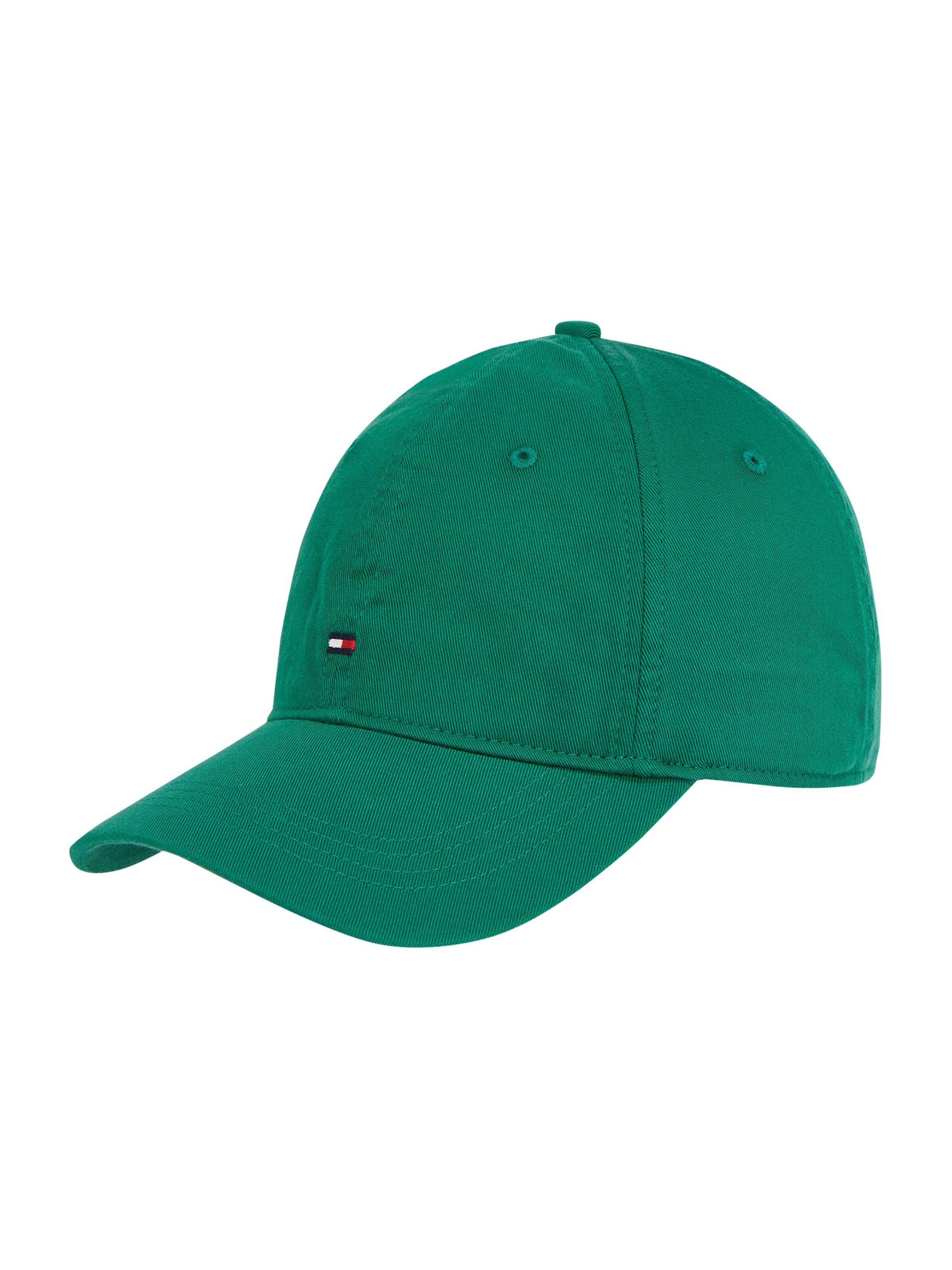 TOMMY HILFIGER Шапка с козирка в зелено: отпред