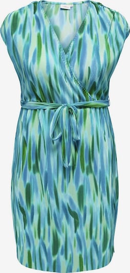 ONLY Carmakoma Kleid 'LISSETA' in blau / hellblau / grün / pastellgrün, Produktansicht
