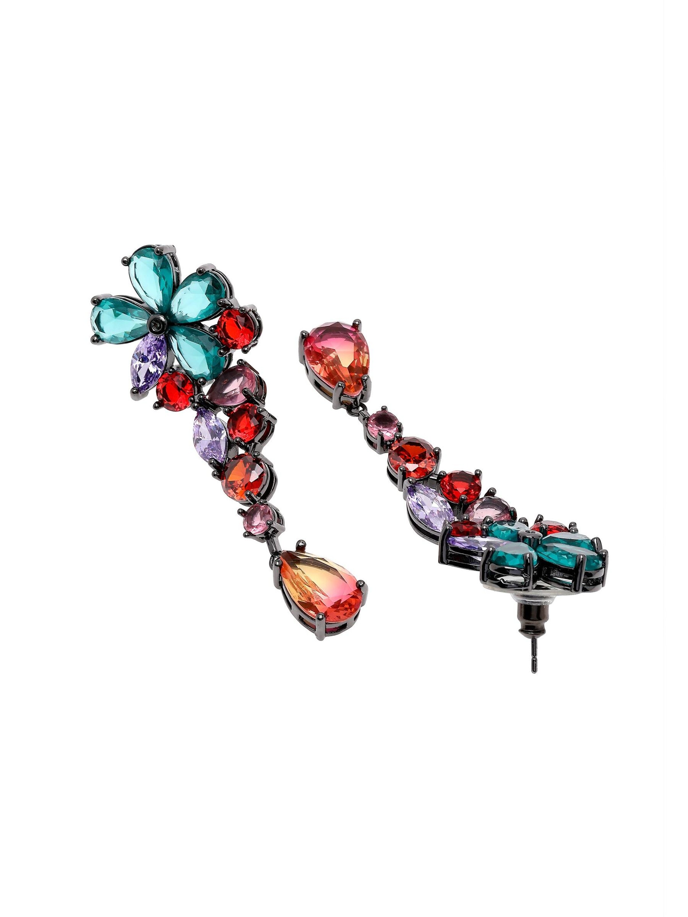 Boucles d'oreilles 'Zaraina' AVANT-GARDE PARIS en mélange de couleurs