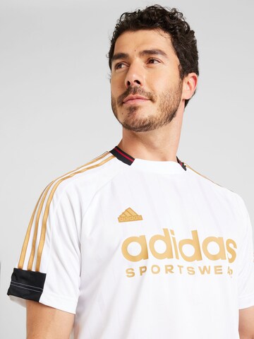 T-Shirt fonctionnel 'TIRO' ADIDAS SPORTSWEAR en blanc