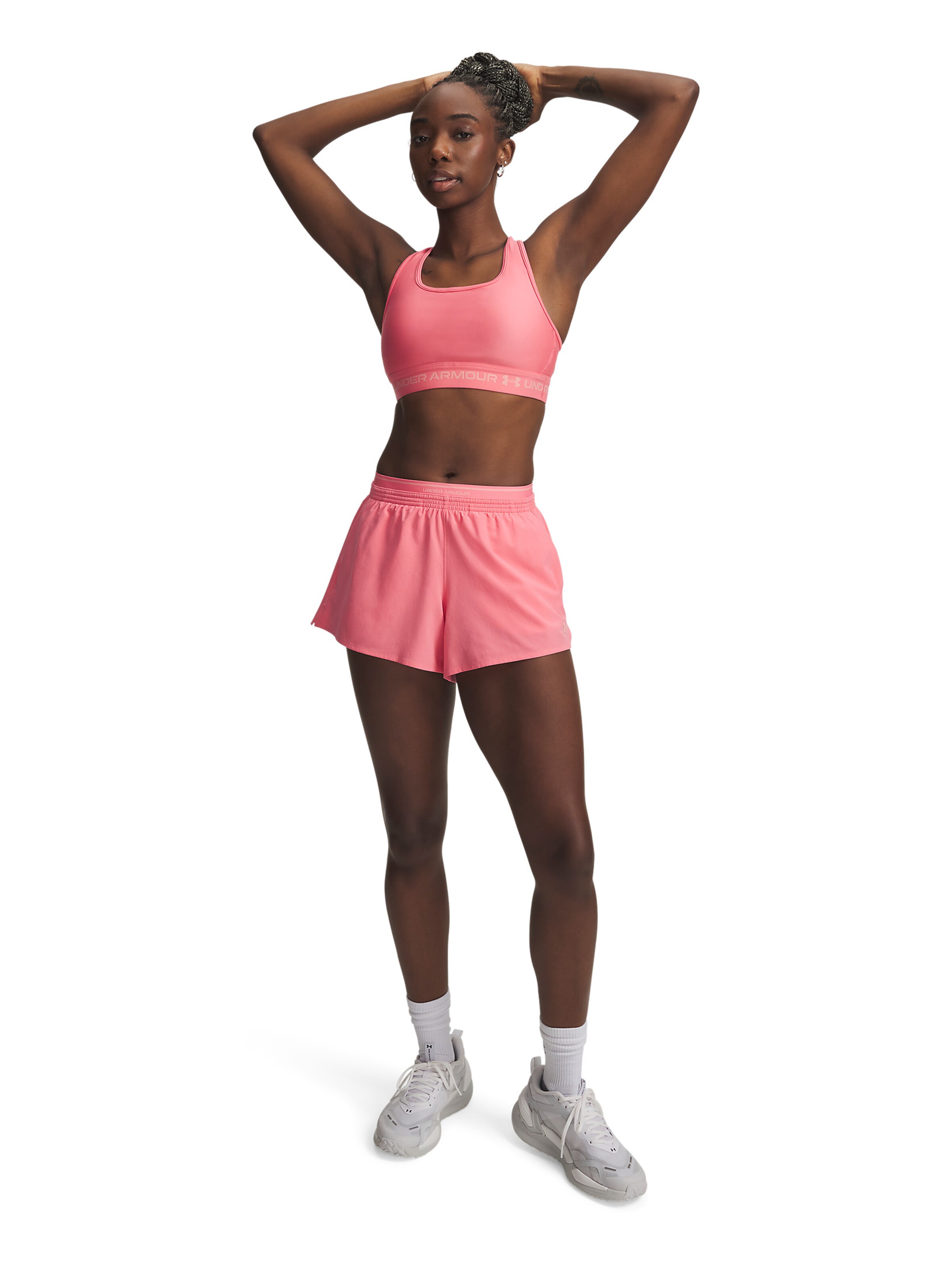 UNDER ARMOUR Regular Workout Pants in Pink