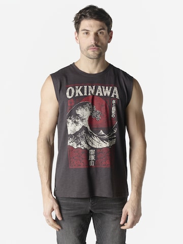 Maglietta di KOROSHI in nero: frontale