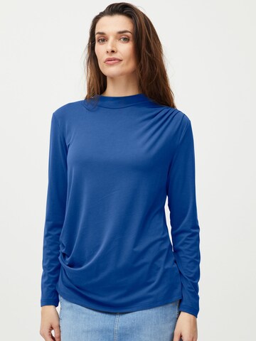 PULZ Jeans - Camisa 'Lippa' em azul: frente