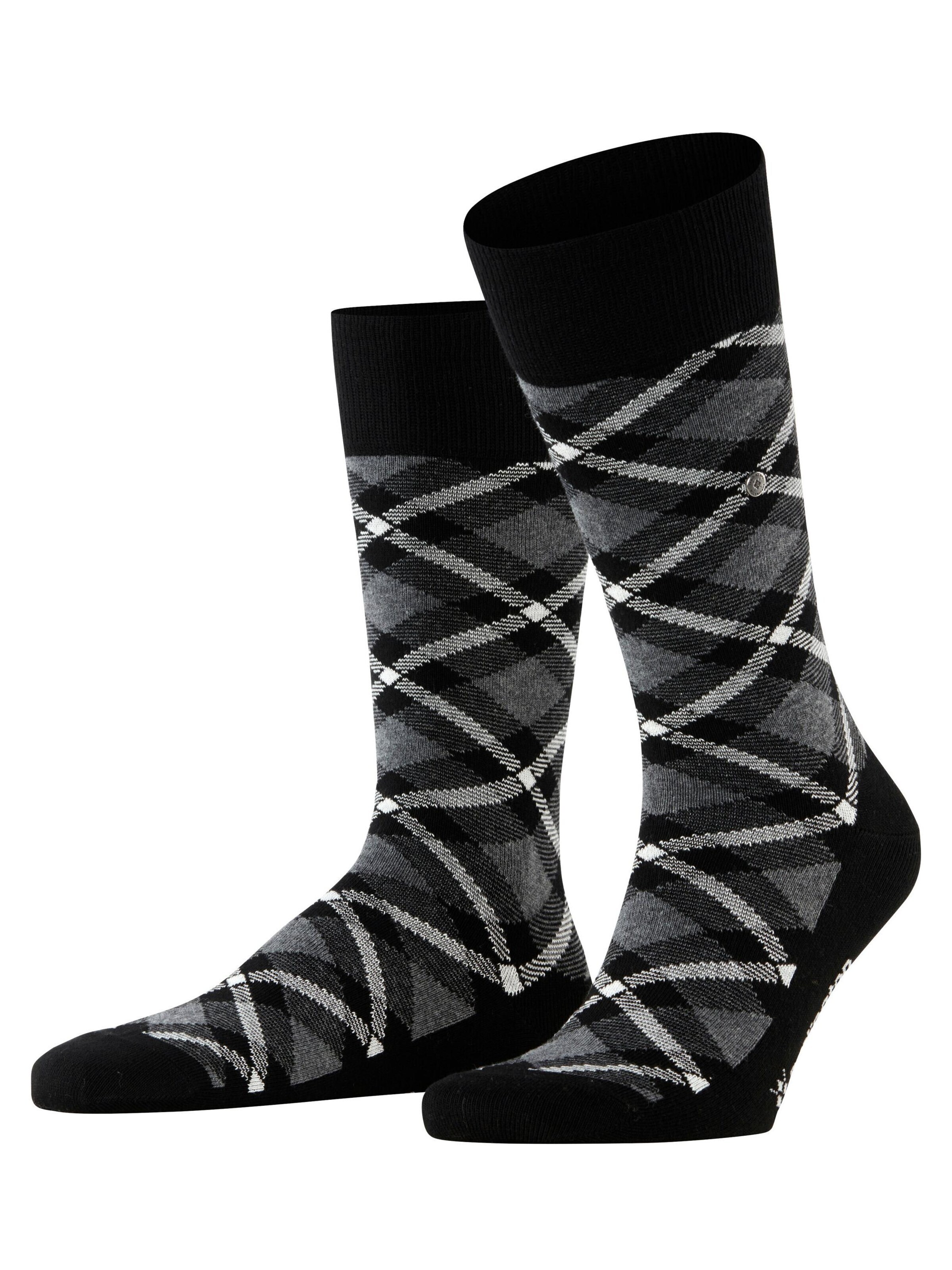 BURLINGTON Socks 'Tartan' in Black: front