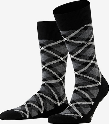 BURLINGTON Socks 'Tartan' in Black: front