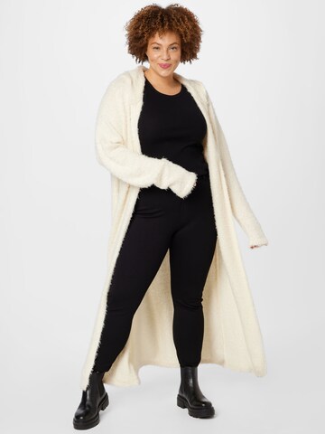 Urban Classics Knit Cardigan in Beige: front