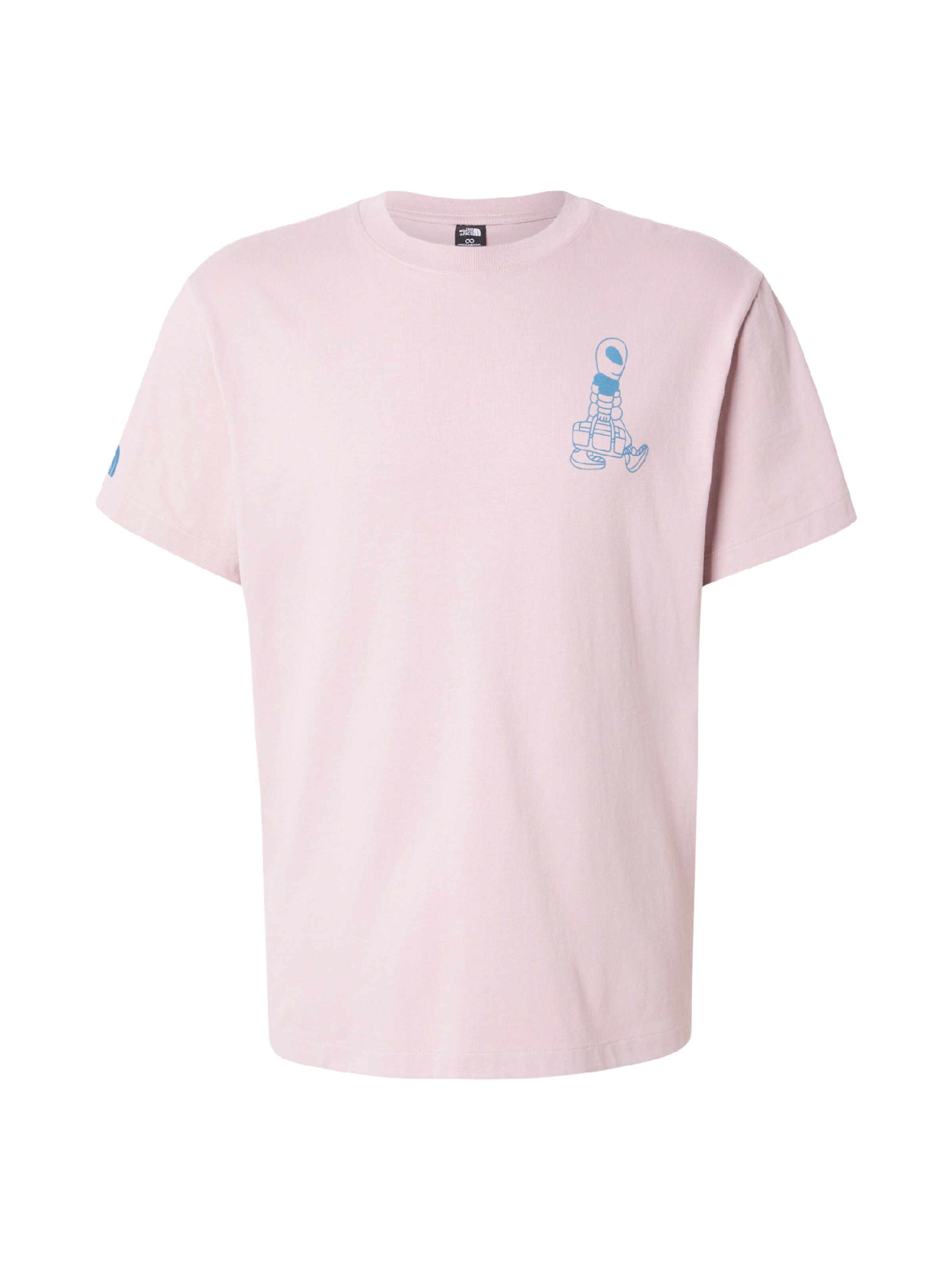 THE NORTH FACE T-Shirt 'ALIEN' in XS in blau / pastellpink, Produktansicht