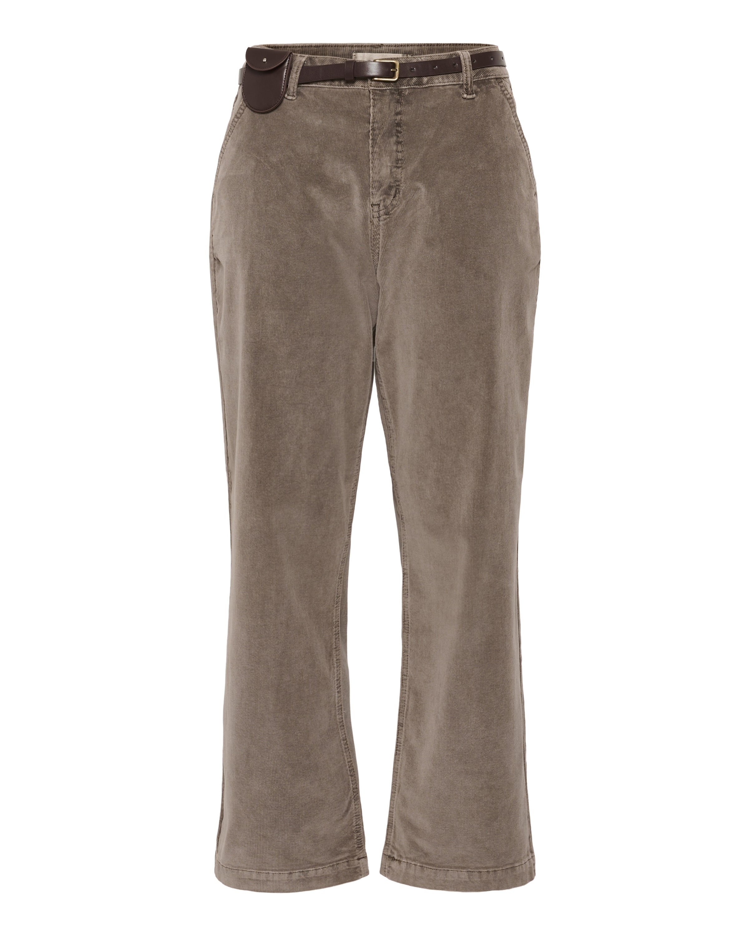 évasé Pantalon 'CRBrady' Cream en marron : devant