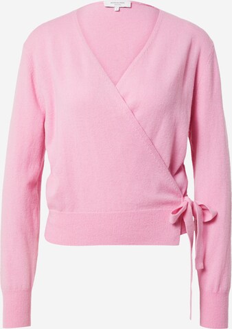 Cardigan rosemunde en rose : devant