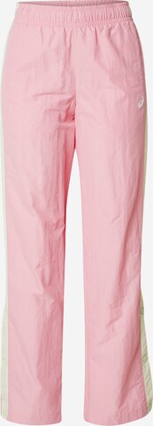 ASICS Regular Workout Pants 'TIGER' in Pink: front