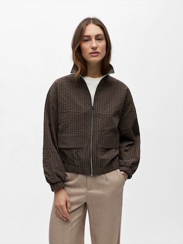 OBJECT Tussenjas 'OBJLEVI' in Bruin: voorkant