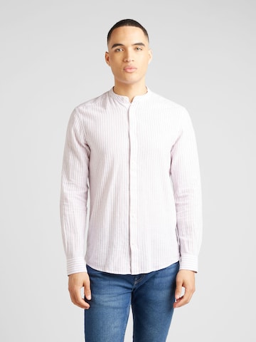 Only & Sons - Ajuste estrecho Camisa 'CAIDEN' en lila: frente