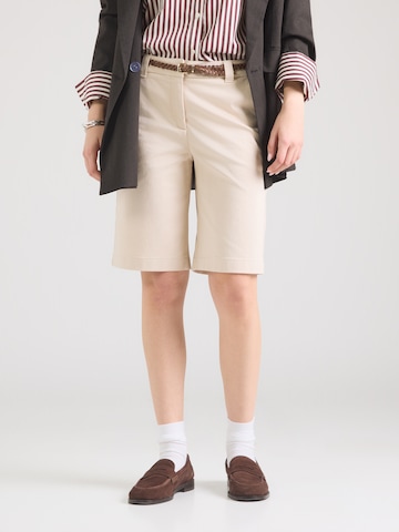 Loosefit Pantalon chino COMMA en beige : devant